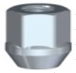 Гайка M12x1.5; 17; 17; 17 конус открытая CH