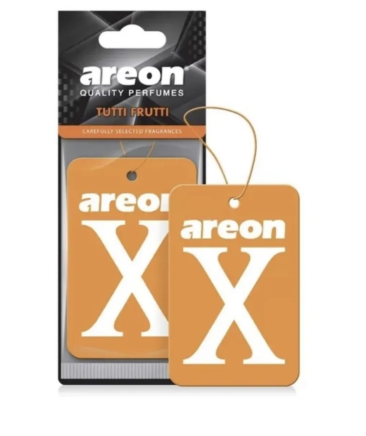 Ароматизатор подвесной сухой AREON X-VERSION ORANGE - Tutti Frutti 704-AXV-016