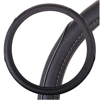 Оплетка SKYWAY Combo-14 M Черно/серая экокожа (S01102478)